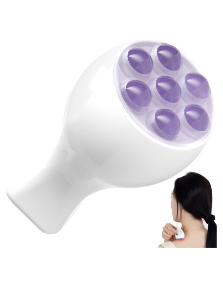 Rodillo Facial Tizee con 7 Perlas de Jade - Masajeador Compacto