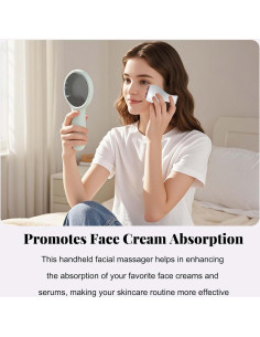 Rodillo Facial Tizee con 7 Perlas de Jade - Masajeador Compacto 2