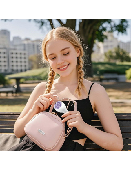 Rodillo Facial Tizee con 7 Perlas de Jade - Masajeador Compacto