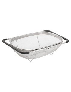 Canasta Coladora Ovalada Supercap 4qt Acero Inoxidable Expandible