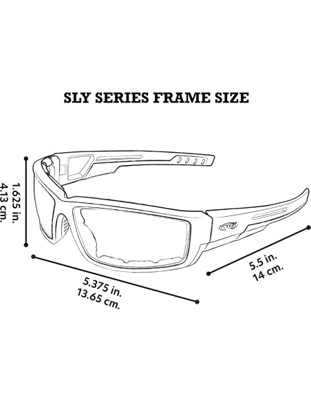 Gafas de montar acolchadas Global Vision Sly 2 pares con lentes ahumados