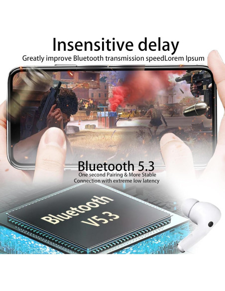 Auriculares Inalámbricos Bluetooth 5.3 Xyxxmfxl PR IPX7