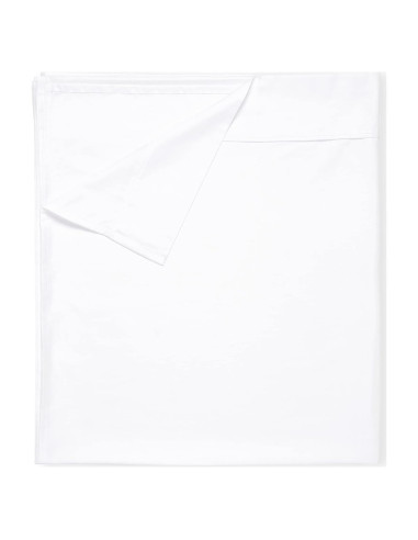 Sábana Plana Queen California Design Den 400 Hilos Algodón Blanco