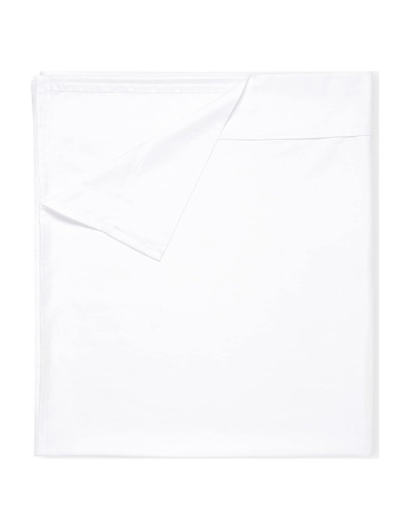 Sábana Plana Queen California Design Den 400 Hilos Algodón Blanco