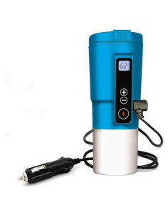 Taza de Café de Viaje GEEZO 385ml Acero Inoxidable Control Temperatura