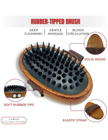 Kit de Aseo de Madera ENUKYCOM para Perros y Gatos Pelo Corto