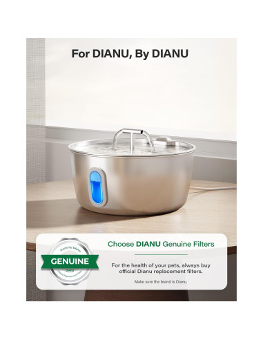 Filtros y Esponjas de Reemplazo Dianu para Fuente de Gatos 9 Paquete
