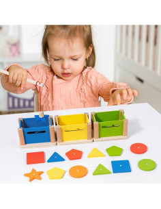 Juguete Montessori de Clasificación y Pesca EduLand 3-en-1 2