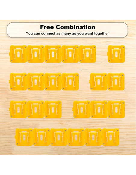 Soporte de Batería Crtbelfy 6 Paquetes para Dewalt 20V/60V