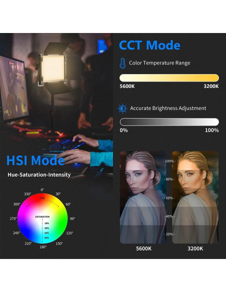 Kit de Iluminación LED Bi Color NEEWER 660 PRO RGB 50W 2 Piezas