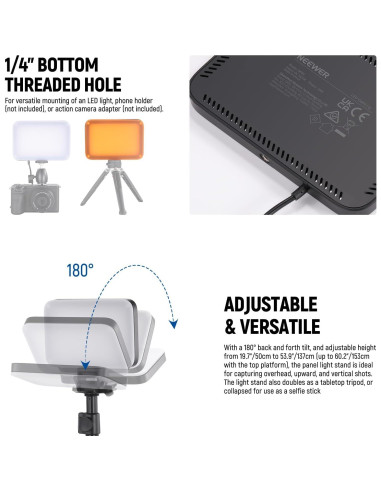 Kit de Iluminación LED Bi Color NEEWER 660 PRO RGB 50W 2 Piezas