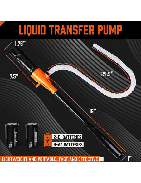 Bomba de Transferencia de Combustible HORUSDY 2.2GPM 0.61m