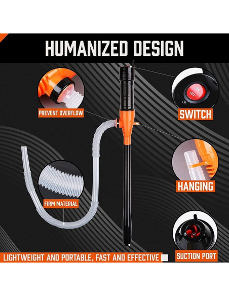 Bomba de Transferencia de Combustible HORUSDY 2.2GPM 0.61m