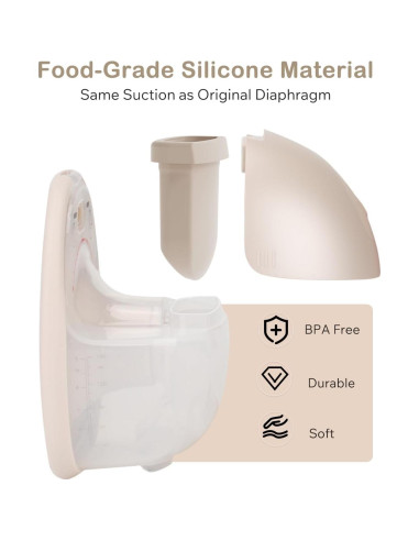 4 Piezas Diafragma Silicona eufy Extractor de Leche E10/S1/S1 Pro