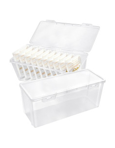 2 Organizadores de Almacenamiento para Congelador Milkary 28x8.4cm