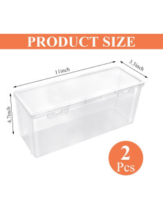 2 Organizadores de Almacenamiento para Congelador Milkary 28x8.4cm 2