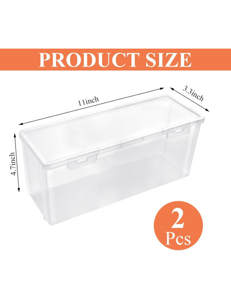 2 Organizadores de Almacenamiento para Congelador Milkary 28x8.4cm