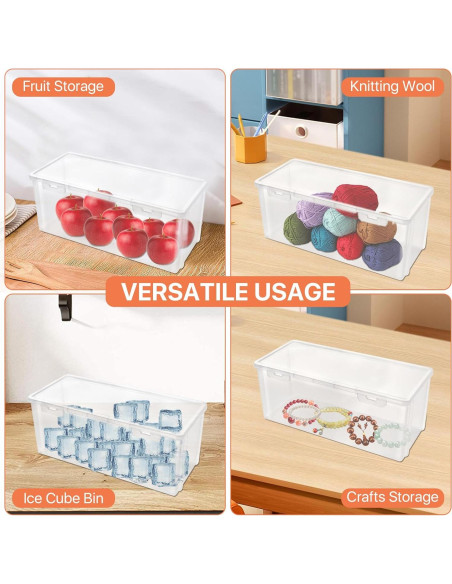 2 Organizadores de Almacenamiento para Congelador Milkary 28x8.4cm