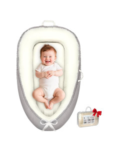 Cuna para Bebés Koknwoa Beige, Portátil y Suave, 0-24 Meses