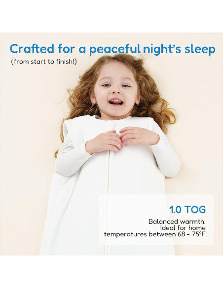 Saco de Sueño TotAha 1.0 TOG para Niños 2T-4T - Manta Suave