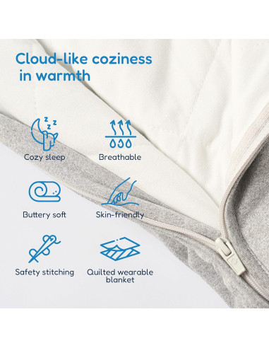 Saco de Sueño TotAha 1.0 TOG para Niños 2T-4T - Manta Suave