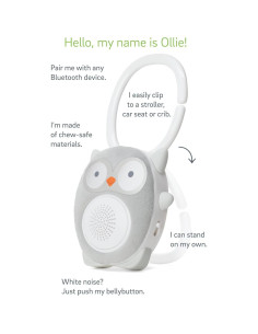 WavHello SoundBub Ollie el Búho - Máquina de Ruido Blanco Bluetooth 2