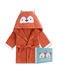 Bata de baño para bebés BlueMello Zorro 100% Algodón Unisex