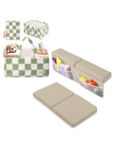 Conjunto Almohadilla Rodillas y Cesta Pañales Toodly Verde