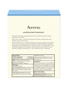 Tratamiento de Baño Calmante Aveeno Avena Coloidal 8 Sobres 2