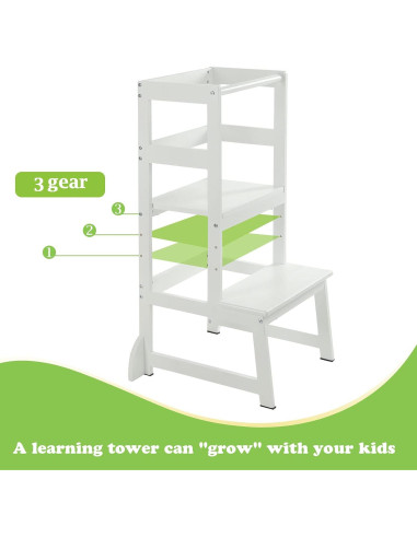 Escalera de cocina ajustable Mangohood LT008 para niños