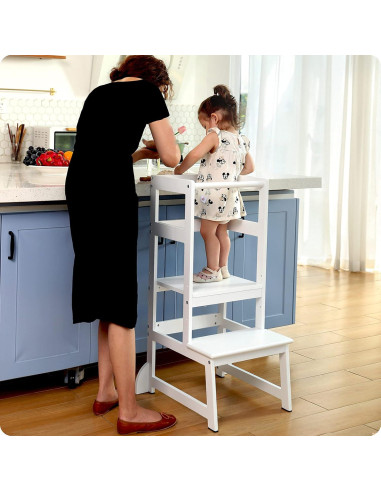Escalera de cocina ajustable Mangohood LT008 para niños