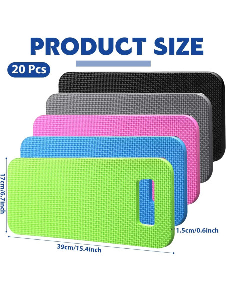 20 Almohadillas de Rodillas de Jardín Riakrum 39x17cm Impermeables