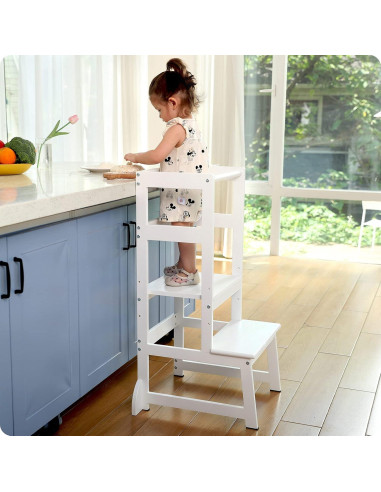 Escalera de cocina ajustable Mangohood LT008 para niños