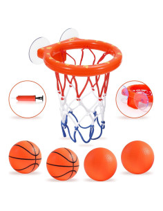 Aro de Baloncesto para Baño KSABVAIA con 4 Pelotas Blandas