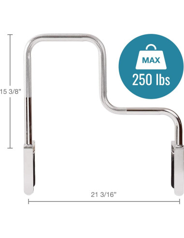 Barra de Agarre Cromada Duro-Med para Baño 53.7 cm