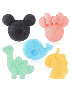 Esponjas de Baño Konjac para Bebés - Set de 5 Unidades