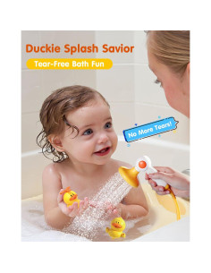 Juguete de Baño Duckie Humzo con 3 Patitos Rociadores 2