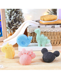 Esponjas de Baño Konjac para Bebés - Set de 5 Unidades 2