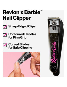 Cortador de Uñas Revlon Barbie, Acero Inoxidable, Curvado 2