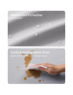 Almohadilla Cambiadora Impermeable Blissful Gris Claro 79.38x40.64cm 2