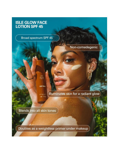 Cay Skin Isle Glow Hidratante Facial SPF 45 - 85 g