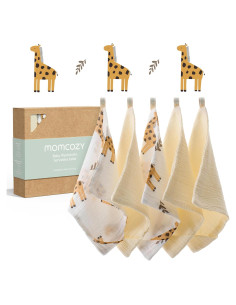 Paños de Baño Suaves Momcozy - 5 Unidades 25.4x25.4 cm