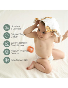 Paños de Baño Suaves Momcozy - 5 Unidades 25.4x25.4 cm 2