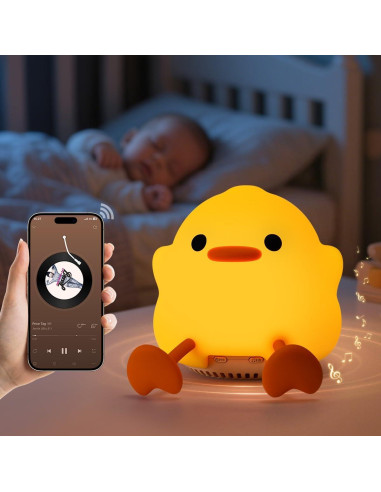 Máquina de Sonido para Bebés ICARER J01, Luz Nocturna Amarilla