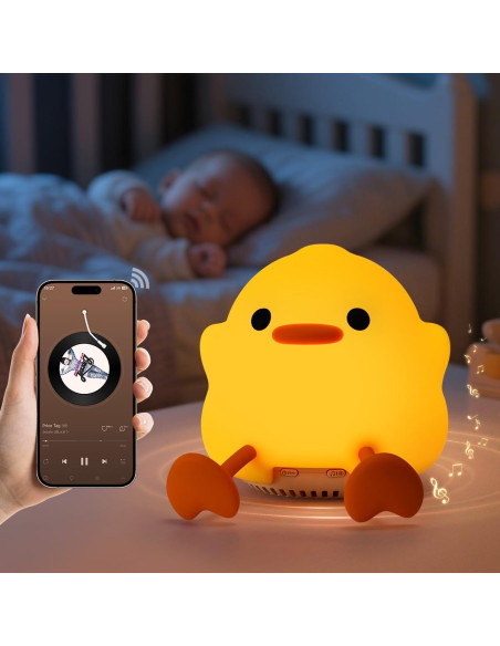 Máquina de Sonido para Bebés ICARER J01, Luz Nocturna Amarilla