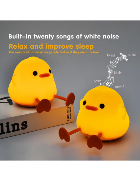 Máquina de Sonido para Bebés ICARER J01, Luz Nocturna Amarilla