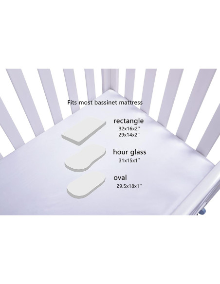 Juego de Sábanas para Cuna de Satén Tcmyyund Rosa y Blanco