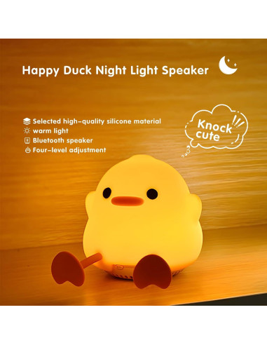 Máquina de Sonido para Bebés ICARER J01, Luz Nocturna Amarilla