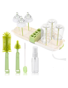 Juego de Cepillos para Biberones Lijroavy 7 en 1 Verde