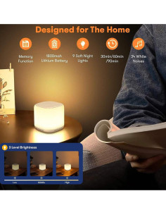 Máquina de Sonido para Bebés ANGLERAYS con Proyector Luz 360 2